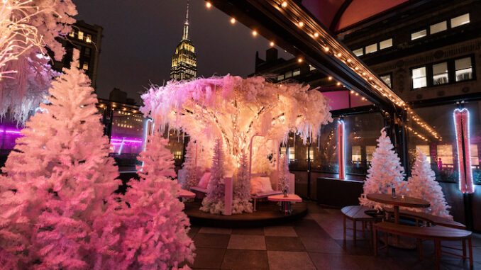 The Pink Winter Lodge - Frosted Edition_Courtesy of TAO Group Hospitality